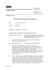 Journal of the 751st Plenary Meeting of the Permanent Council (it)