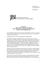 Statement by the Jacob Blaustein Institute for the Advancement of Human Rights