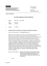 Journal of the 573rd Plenary Meeting of the Forum for Security Co-operation (de)