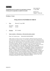 Journal of the 573rd Plenary Meeting of the Forum for Security Co-operation (fr)