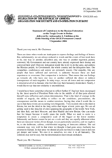 Condolences presented by the Delegation Armenia to the Russian Federation, on the tragic events in Beslan