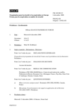 Journal of the 309th Plenary Meeting of the Forum for Security Co-operation (fr)