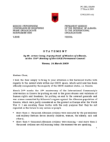 Statement by the Delegation of Albania on the 10th anniversary of NATO air strikes against the former Federal Republic of Yugoslavia