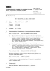 Journal of the 574th Plenary Meeting of the Forum for Security Co-operation (es)