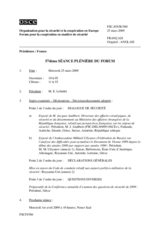 Journal of the 574th Plenary Meeting of the Forum for Security Co-operation (fr)
