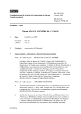 Journal of the 756th Plenary Meeting of the Permanent Council (fr)