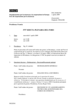 Journal of the 575th Plenary Meeting of the Forum for Security Co-operation (it)