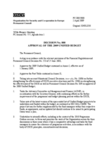 Permanent Council Decision No. 888 (interpretative statement by the Delegation of Belarus attached)