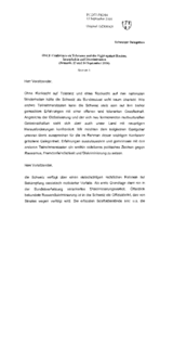 Statement by the Delegation of Switzerland, session 1