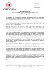 Statement by the Delegation of Turkey in response to the report by the Representative for the Freedom of the Media, Miklos Haraszti