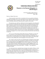 Statement by the Delegation of the United States in response to the statement by the Delegation of the Russian Federation in reply to the report by the Representative for the Freedom of the Media, Miklos Haraszti