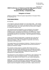 Statement by the Delegation of Ireland, opening session