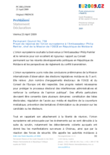 Statement by the Czech Presidency of the Council of the European Union in response to the report by the Head of the OSCE Mission to Moldova, Ambassador Philip Remler (fr)