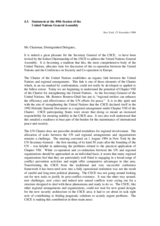 Statement by the OSCE Secretary General Wilhelm Höynck Statement by the OSCE Secretary General Wilhelm Höynck