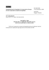 Forum for Security Co-operation Decision No. 9/00 - Dates of the Eleventh Annual Implementation Assessment Meeting (es)