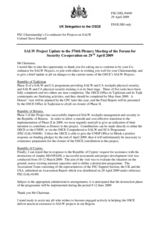 Statement by the Delegation of the United Kingdom on SALW Project Update