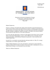 Statement by the Delegation of Norway on Georgia