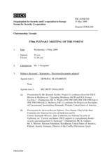 Journal of the 578th Plenary Meeting of the Forum for Security Co-operation