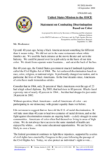 Statement by the Delegation of the United States, workshop session