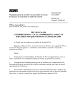 Forum for Security Co-operation Decision No. 3/09 (fr)