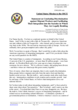 Statement by the Delegation of the United States, session 3