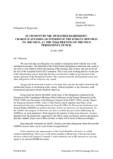 Statement by the Delegation of Kyrgyzstan on the July 2009 Kyrgyzstan presidential election