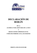2002 Berlin declaration (es)