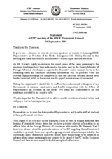 Statement by the Delegation of Azerbaijan in response to the OSCE Representative on Freedom of the Media, Mr. Miklós Haraszti