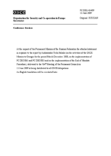 Statement by the Delegation of the Russian Federation in response to the report by the Head of the OSCE Mission to Georgia, Ambassador Terhi Hakala (ru)