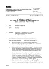 Journal of the 39th Joint Meeting of the Forum for Security Co-operation and the Permanent Council (it)