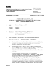 Journal of the 39th Joint Meeting of the Forum for Security Co-operation and the Permanent Council (es)