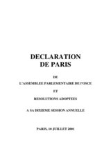 2001 Paris declaration (fr)