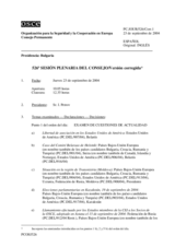 Journal of the 526th Plenary Meeting of the Permanent Council/Corrected reissue (es)