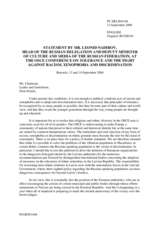 Statement by the Delegation of Russia, session 1