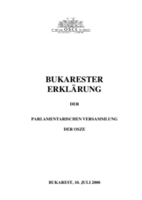 2000 Bucharest declaration (de)