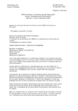 Statement by the Delegation of Belgium