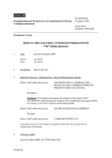 Journal of the 766th Special Plenary Meeting of the Permanent Council (it)