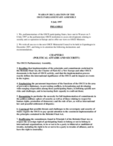 1997 Warsaw declaration