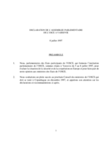 1997 Warsaw declaration (fr)