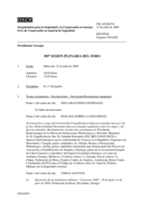 Journal of the 585th Plenary Meeting of the Forum for Security Co-operation (es)