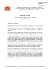 Statement by the Delegation of Georgia on the 6th round of the Geneva talks