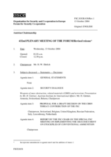 Journal of the 432nd Plenary Meeting of the Forum for Security Co-operation/Revised reissue