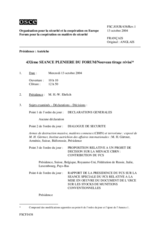 Journal of the 432nd Plenary Meeting of the Forum for Security Co-operation/Revised reissue (fr)