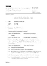 Journal of the 433rd Plenary Meeting of the Forum for Security Co-operation (it)