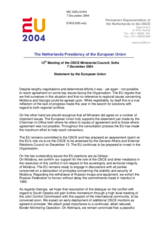 Statement by the European Union