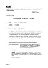 Journal of the 773rd Plenary Meeting of the Permanent Council (es)