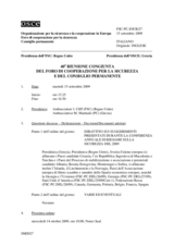 Journal of the 40th Joint Meeting of the Forum for Security Co-operation and the Permanent Council (it)