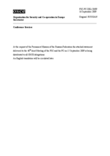 Statement by the Delegation of the Russian Federation on the 2009 Annual Security Review Conference (ru)
