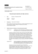 Journal of the 775th Plenary Meeting of the Permanent Council