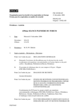 Journal of the 439th Plenary Meeting of the Forum for Security Co-operation (fr)